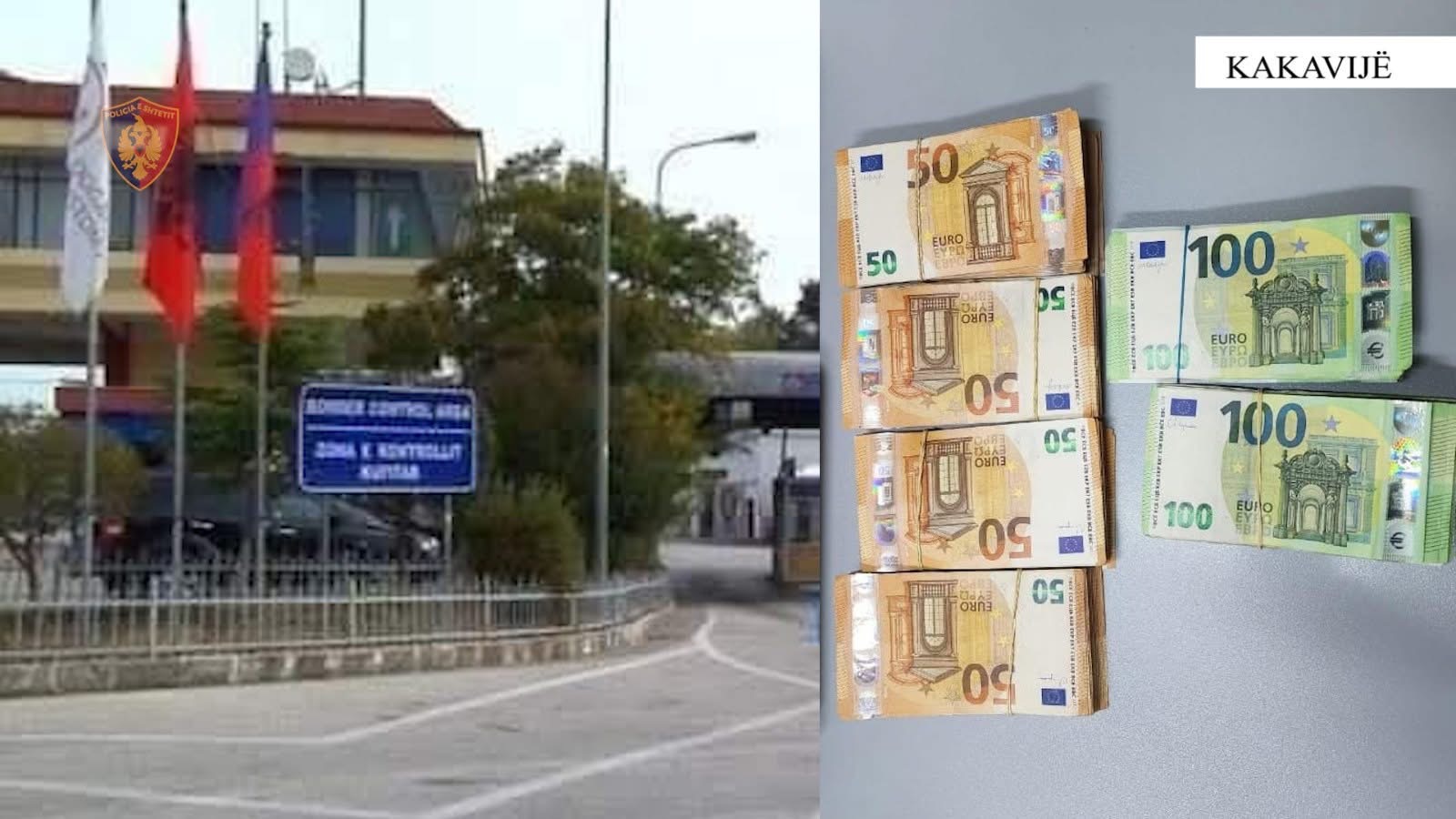 Kakavijë – Kapet me 42 mijë euro të padeklaruara, procedohet penalisht 44-vjeçari nga Fieri