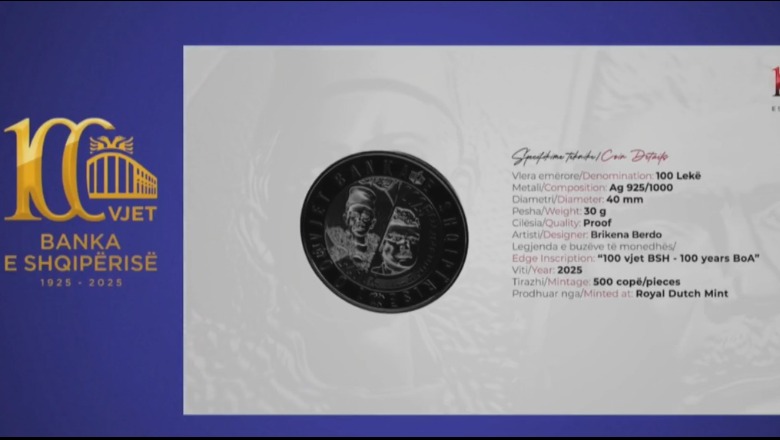 Konferenca për 100-vjetorin e Bankës së Shqipërisë, guvernatori Sejko prezanton monedhën e re