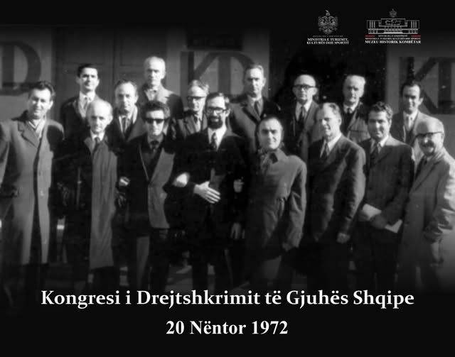 “Kongresi i Drejtshkrimit të Gjuhës Shqipe” në 1972, tubim shkencor gjithëkombëtar i mbajtur në Tiranë