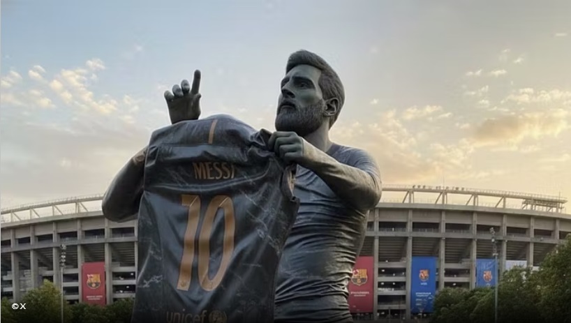 Laporta: Një statujë e Messit në “Camp Nou”, presim miratimin e familjes së tij