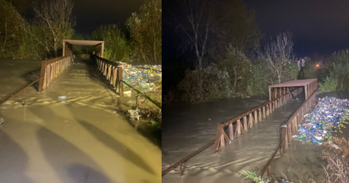 Lumi Erzen del nga shtrati në Sukth, izolohen disa fshatra (VIDEO)