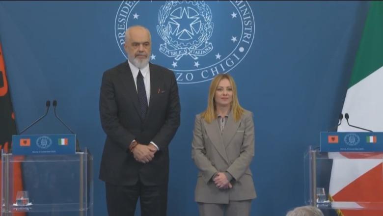 Meloni: Shqipëria po sillet si vend europian. Rama: Shqiptarët sot marrin pensione për punën e bërë në Itali
