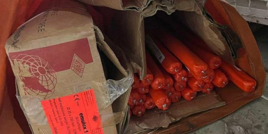 Ndalohen rreth 300 kilogramë eksploziv në kufirin e Kosovës