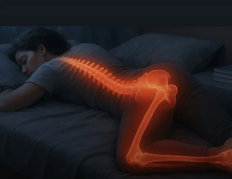 Nëse flini në këtë pozicion, është gjëja më e keqe që po i bëni shpinës suaj