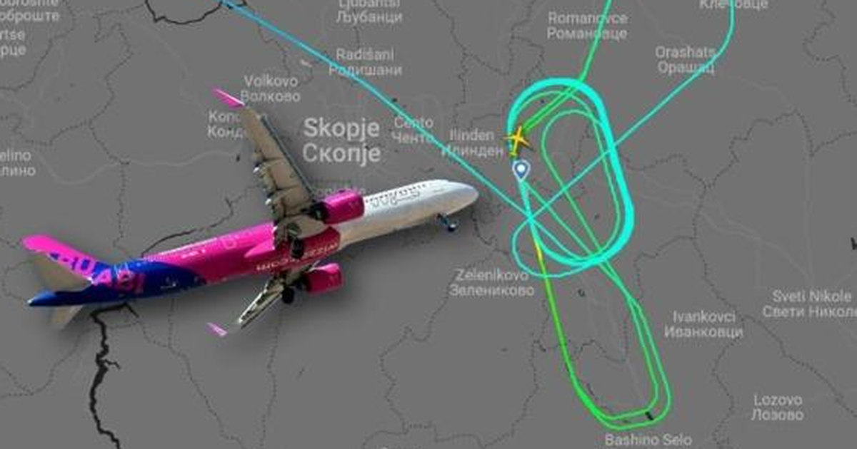 PANIK në ajër! Avioni i ‘Wizz Air’ bllokohet në ajër për 2 orë, pasagjerët rrotullohen 17 herë mbi aeroport, devijon në Kosovë