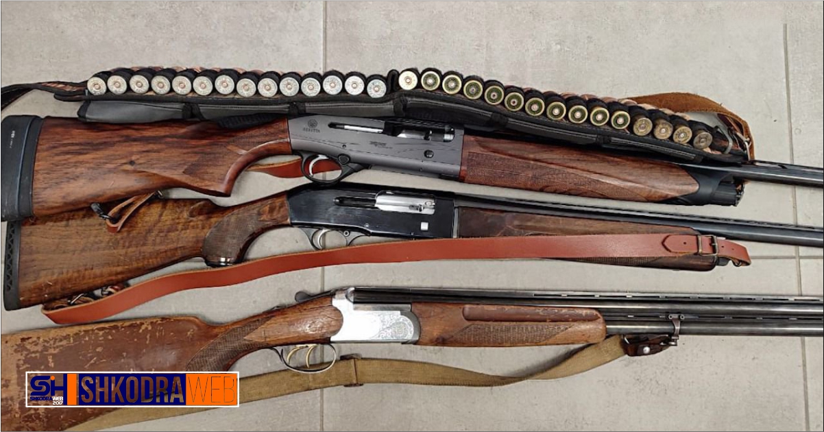 Parandalohet një rast i gjuetisë së paligjshme në Shkodër, kapen 3 armë gjahu, municion dhe radio…