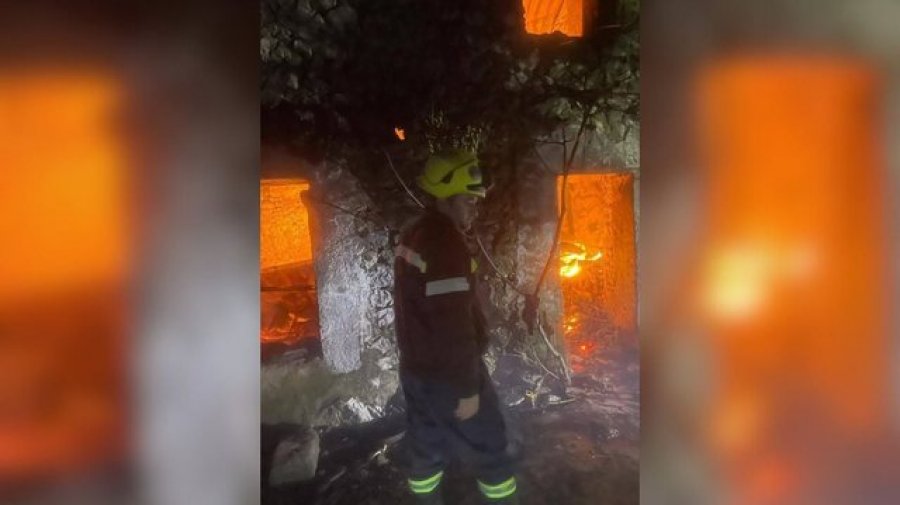 Përfshihet nga flakët banesa në Malësinë e Madhe, shtëpia e shkrumbuar tërësisht