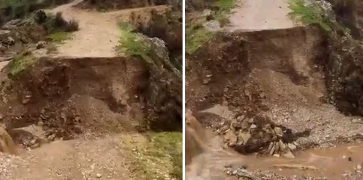 Përmbytjet në Delvinë, shembet ura që lidh 3 fshatrat, banorët mbeten të izoluar