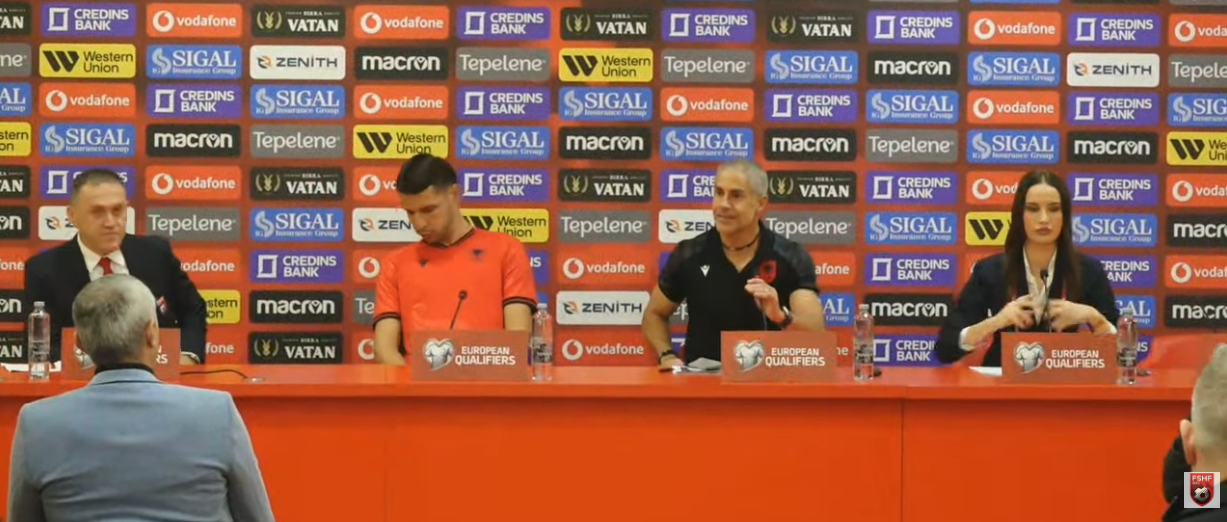 Prag Anglia/ Konferencë shtypi e Silvinjos dhe kapitenit Gjimshiti (Live)