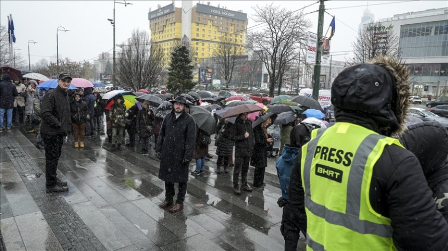 Protestë e punonjësve të televizionit shtetëror të Bosnjë e Hercegovinës