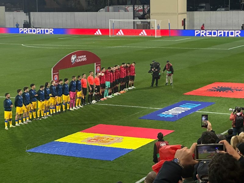 Shqipëria 0-0 Andorra/ Mbyllet pa gola pjesa e parë, Kuqezinjtë dominuan në pjesën më të madhe të lojës, por nuk arritën të shënojnë