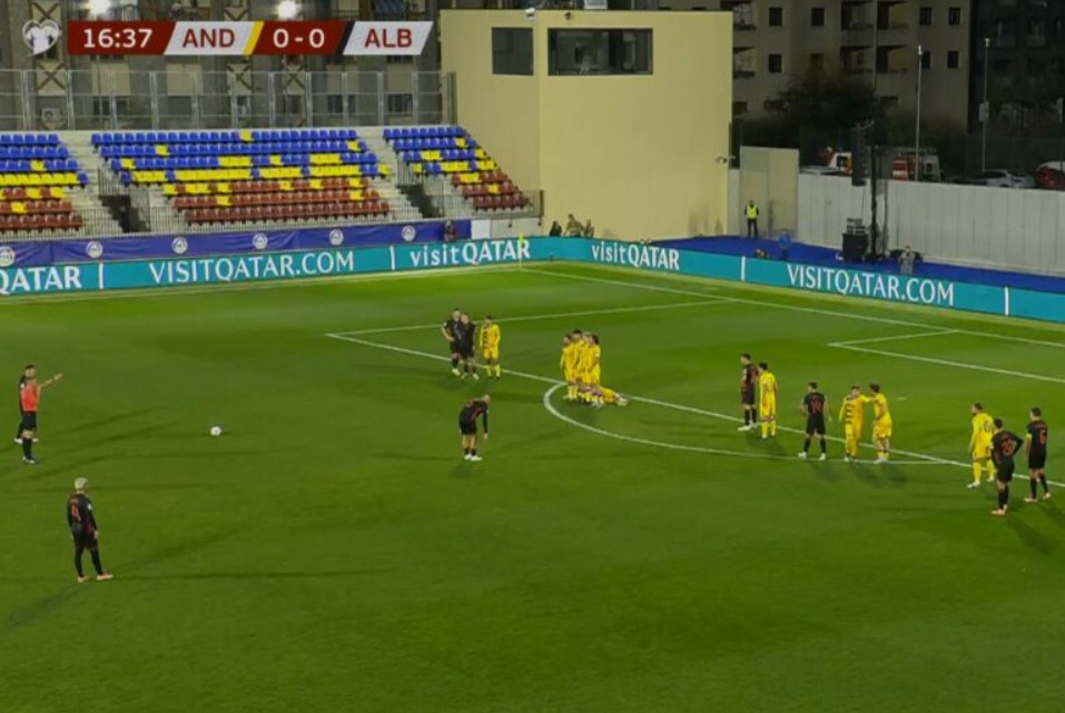 Shqipëria dominon lojën, por mungon goli. Traversa i prish festën Gjimshitit