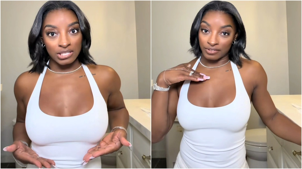 Simone Biles përshkruan momentin e panikut që ndjeu pas zmadhimit të gjoksit