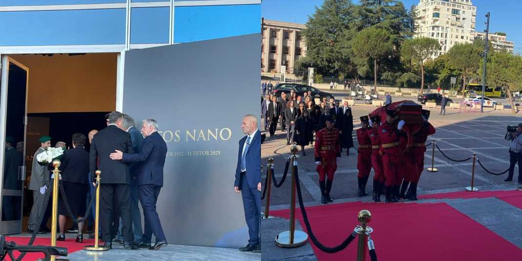 Taulant Balla mbërrin i pari nga Partia Socialiste, kryen homazhe në nder të Nanos