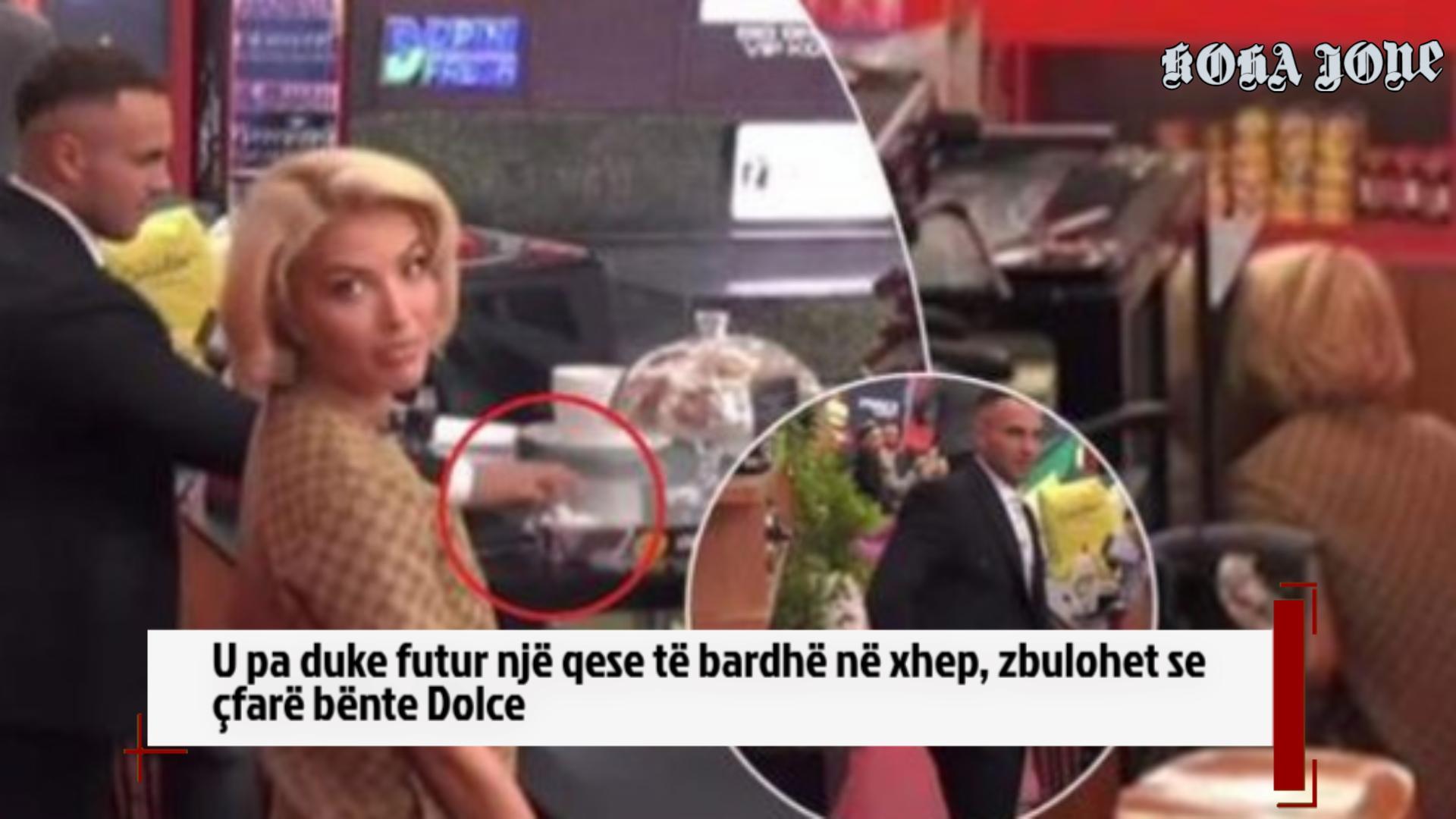 U pa duke futur një qese të bardhë në xhep, zbulohet se çfarë bënte Dolce