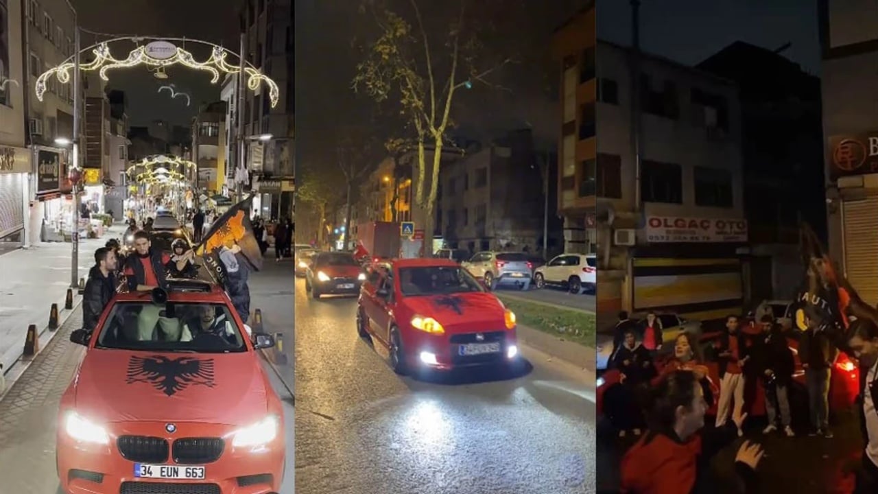 VIDEO/ Në mes të Stambollit, shqiptarët në Turqi festojnë 28 Nëntorin me flamuj e këngë patriotike