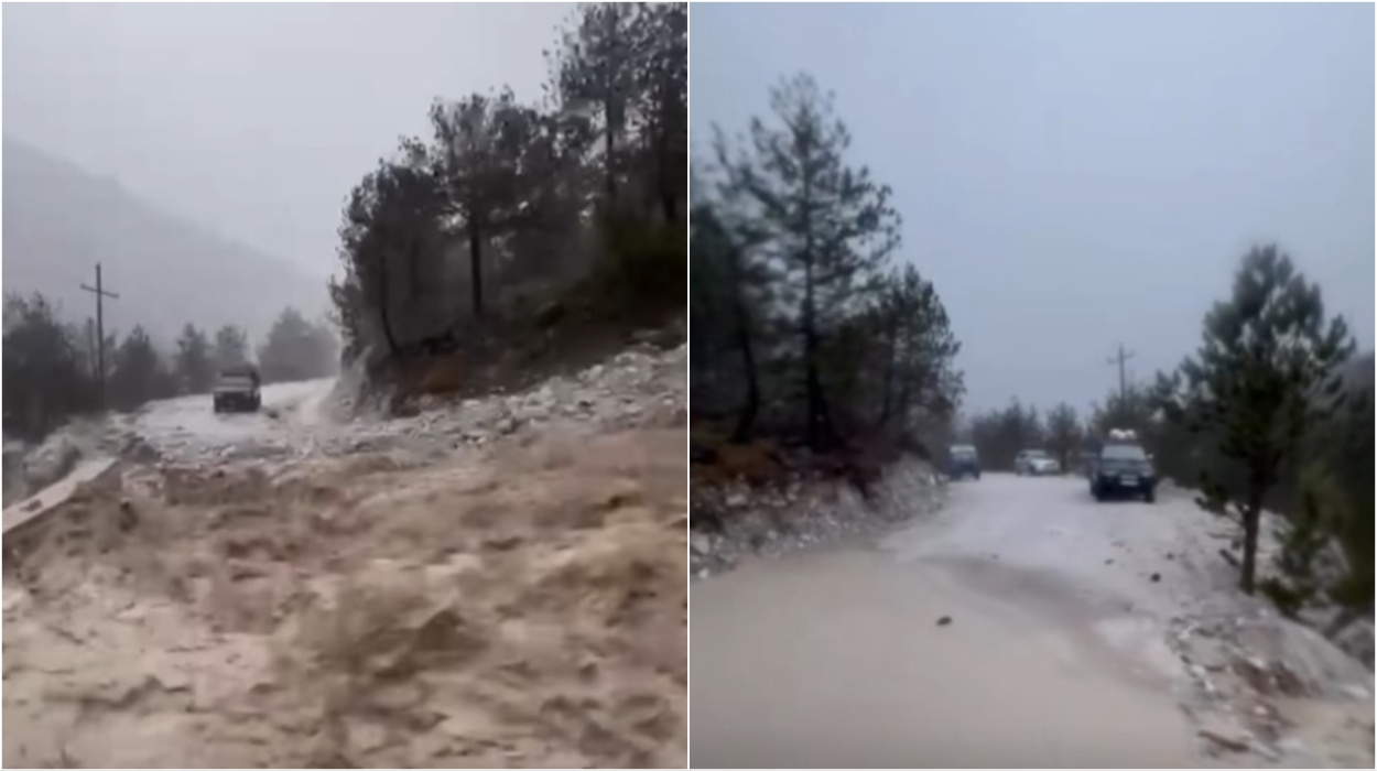 VIDEO- Reshjet e shiut në Shkodër! Shembet masivi me inerte, bllokohen pesë makina dhe 9 persona