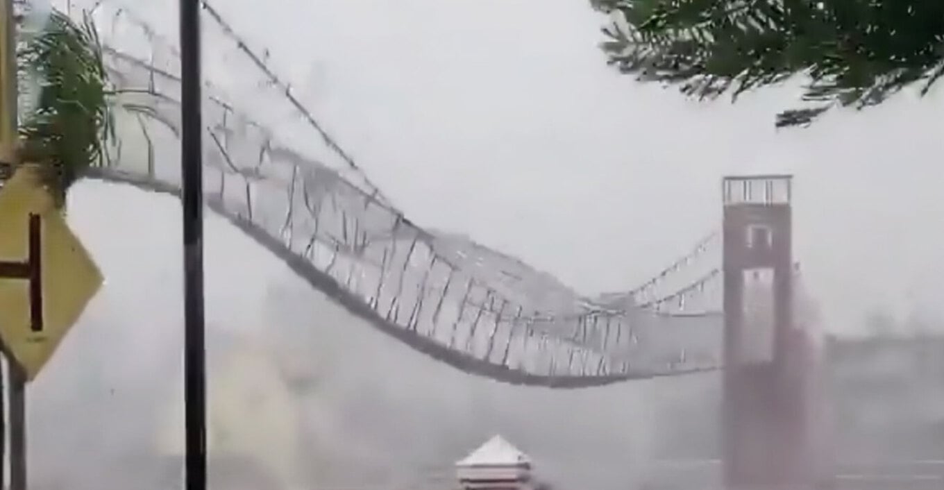 Video/ Të paktën dy të vdekur nga tajfuni Fung-wong në Filipine, shihni si tundet ura nga erërat e forta