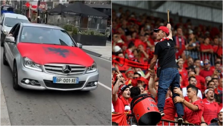 VIDEO-Tifozët e Kombëtares nisin festën me flamuj dhe plisa/ Andorra ‘vishet’ kuqezi
