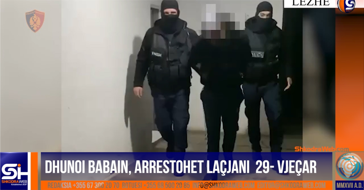 VIDEO – U largua nga banesa pasi dhunoi babanë, arrestohet laçjani 29- vjeçar me precedentë penalë