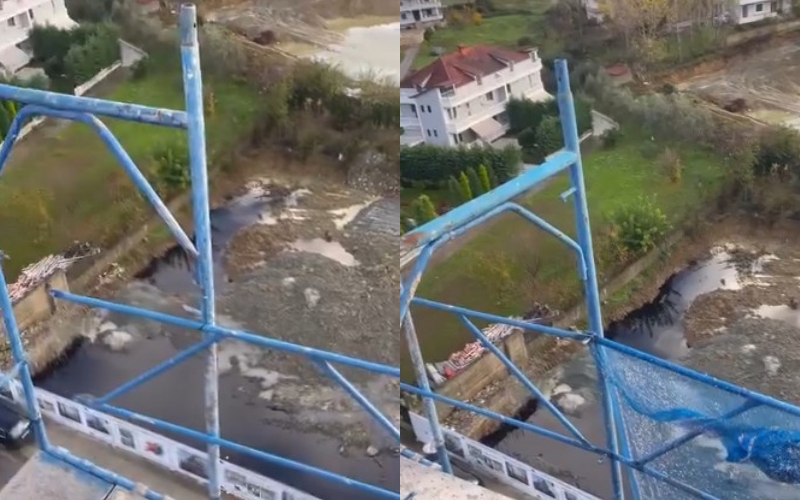 (VIDEO) Ujërat e zeza përmbytin Paskuqanin prej ditësh: institucionet heshtin