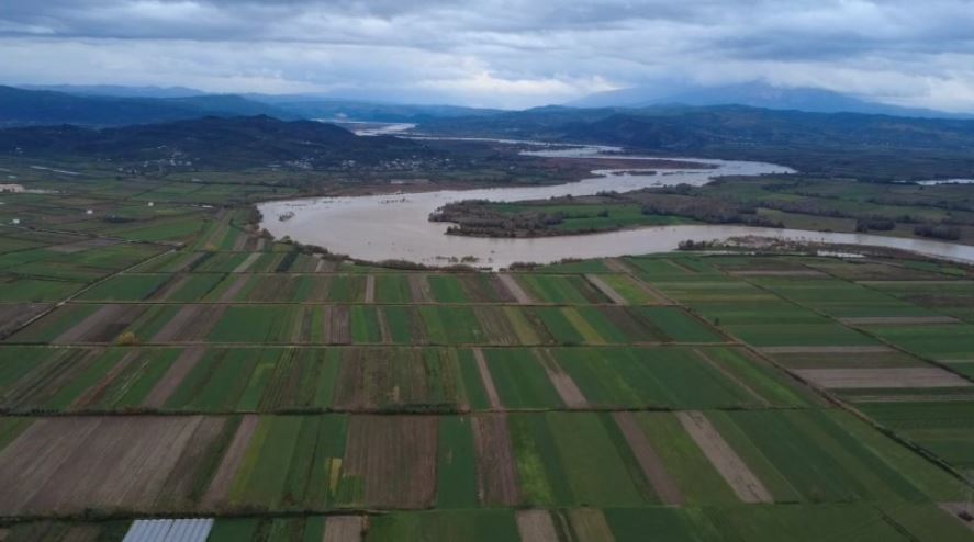Vjosa në pikë kritike, niveli i ujit arrin në 6 metra. Lumi rrezikon të dalë nga shtrati