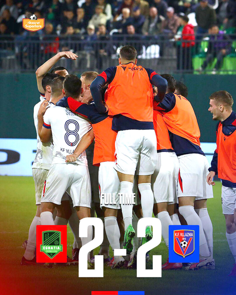 Vllaznia dhe Egnatia ndajnë një pikë në kryesim, Vora frenon Partizanin