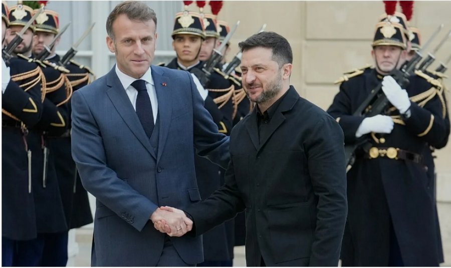 Zelensky do të pritet nga Emmanuel Macron në Paris të hënën