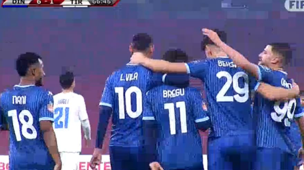 Dinamoja ia bën 6-2 Tiranës, “nëndetësja” turpëron bardheblutë