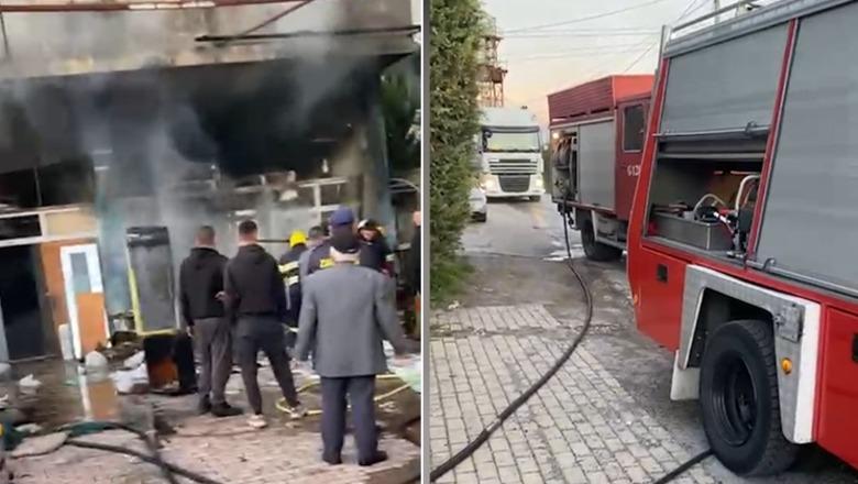Elbasan/ Zjarr në katin e parë të një banese, zjarrfikësit izolojnë vatrën