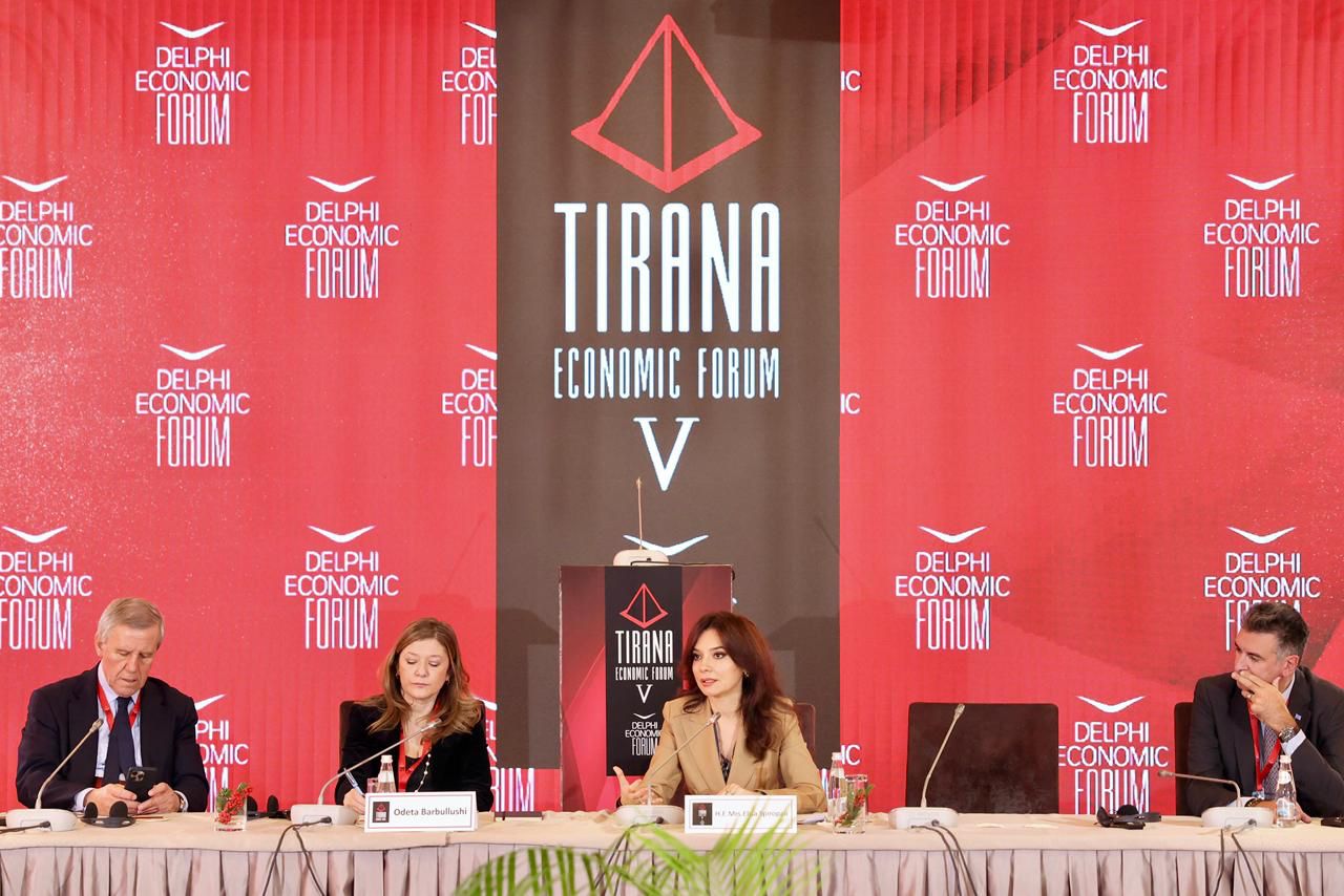 Forumi Ekonomik i Delfit në Tiranë, Spiropali: Shqipëria aktor aktiv në të gjitha platformat e investimeve e bashkëpunimit ekonomik