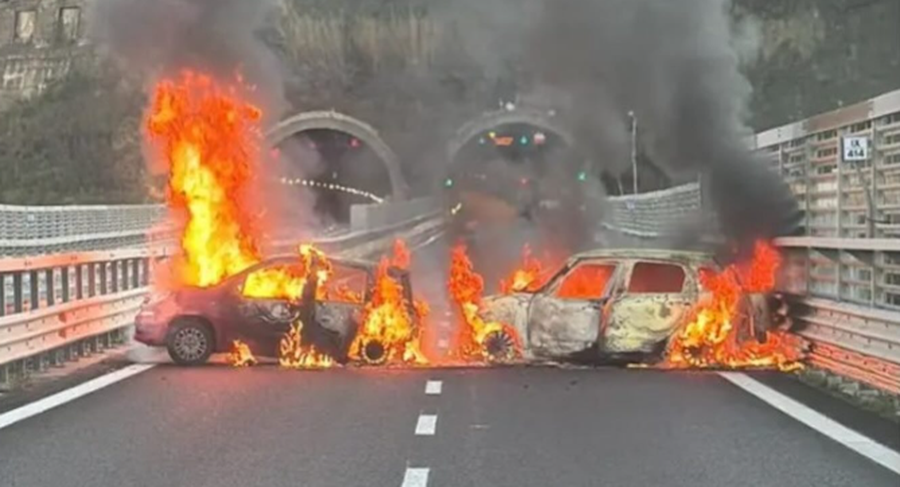 Grabitje si në filma, sulmohet autoblindi në mes të autostradës, vidhen dy milionë euro
