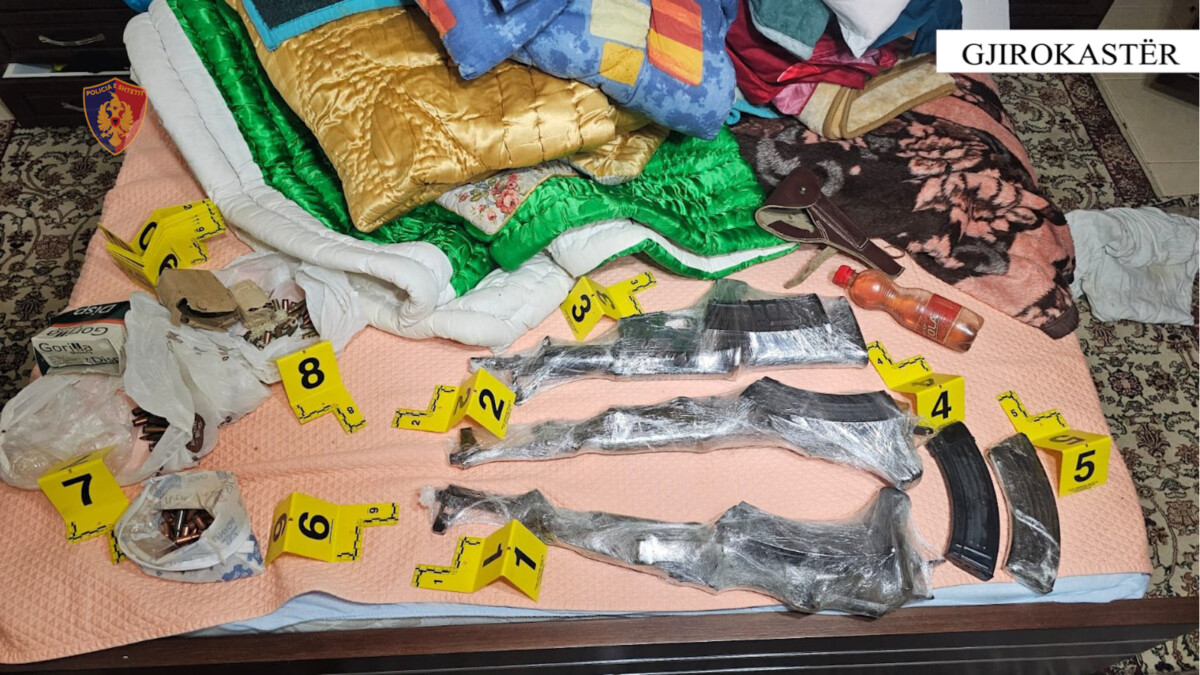 Kontrollet në shtëpinë e Dhimitër Mecit, policia njoftim zyrtar: U gjetën kallashnikovë dhe qindra…