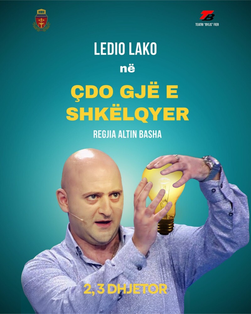 Ledion Lako në “Çdo gjë e shkëlqyer”, monodrama premierë këtë dhjetor në teatrin “Bylis”