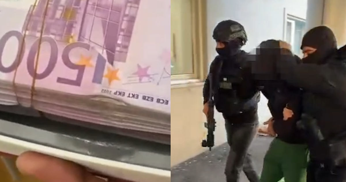 Mijëra euro “të paketuara”, jelek antiplumb, armë dhe automjete, dalin pamjet e arrestimit të “Rraja”-ve (VIDEO)