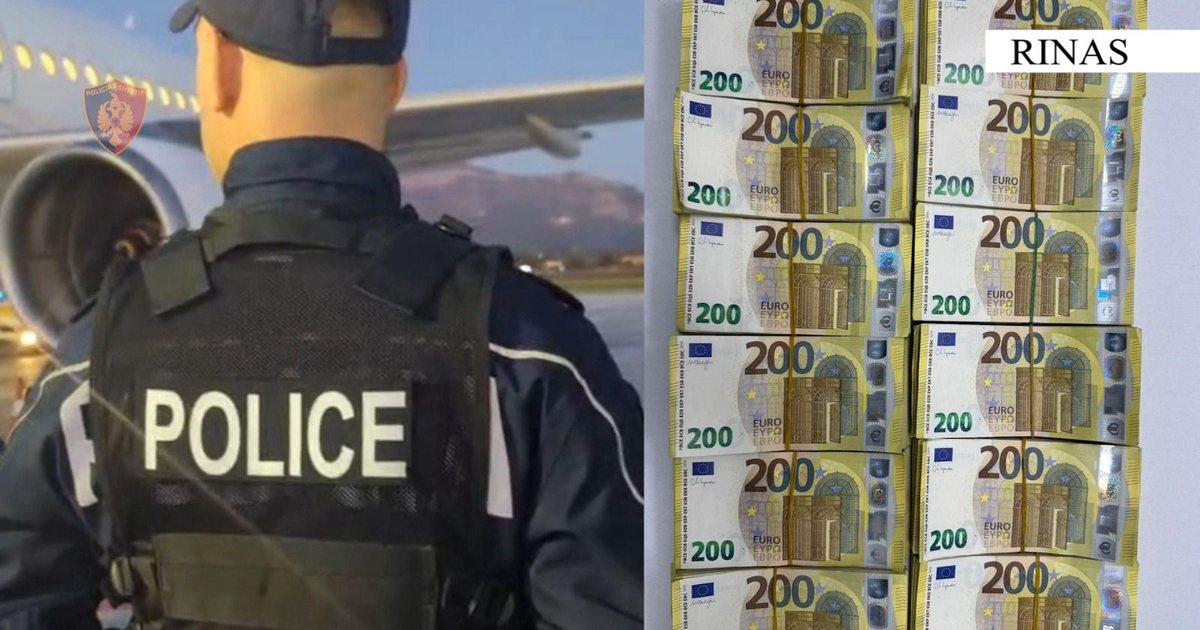 Sekuestrohen 240 mijë euro në Rinas, nën hetim 36-vjeçari nga Kruja