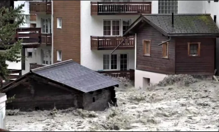 Tre të zhdukur në përmbytjet në Zvicër pasi resorti alpin Zermatt u ndërpre