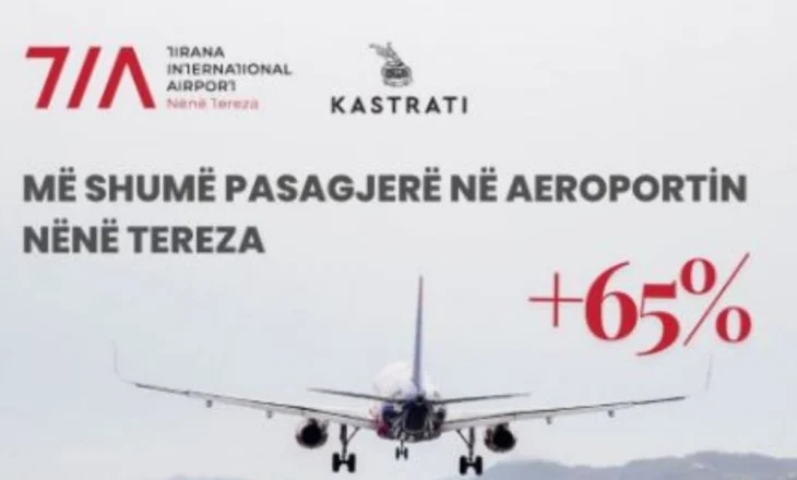 Aeroporti Ndërkombëtar i Tiranës thyen rekord! Mbi 1 milion pasagjerë brenda muajit