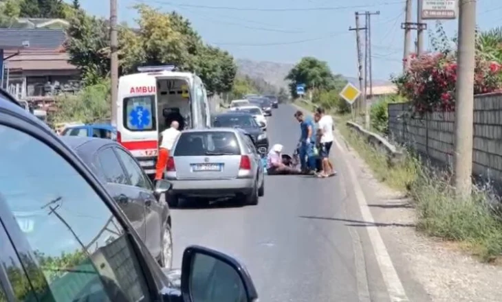 Aksident në Lezhë/ Makina përplaset me motorin, një i lënduar