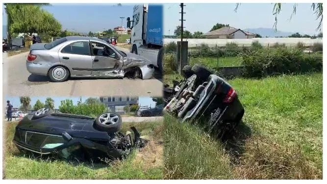 Aksidenti i frikshëm, “Toyota” i pret rrugën mjetit me targa gjermane ku udhëtonte familja prej 4 anëtarësh! Makina përfundon e përmbysur në kanal, si është gjendja e tyre