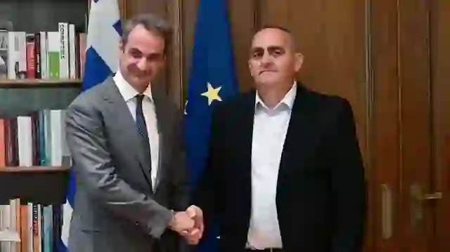 Beleri në Athinë, zhvillon takim me kryeministrin grek Mitsotakis