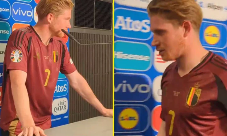 De Bruyne tërbohet me gazetarin pas eliminimit: Budalla! (VIDEO)