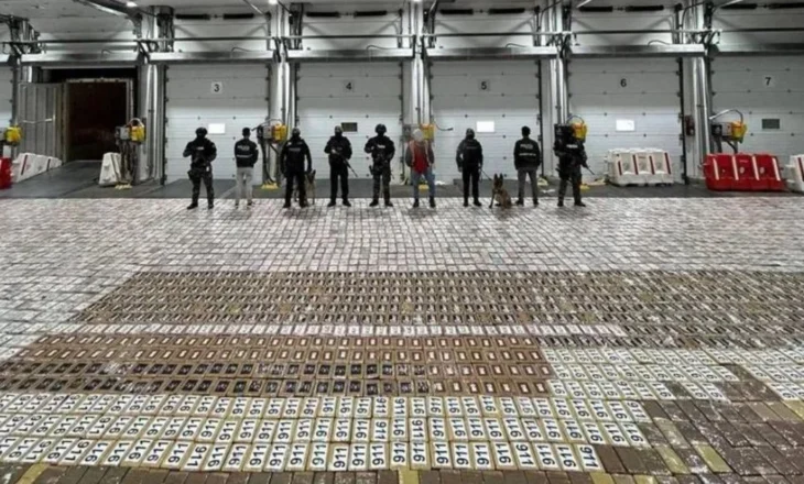 Destinacion ishte Gjermania! Kapen 6.23 ton drogë në Ekuador, droga vlen rreth 200 milionë dollarë