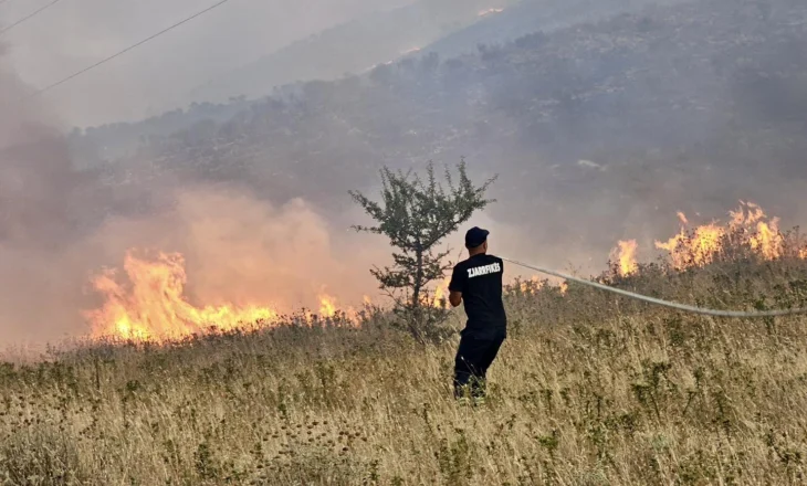 Efforts continue to extinguish the wildfires in Dropull Municipality, situation also problematic in villages of Finiq