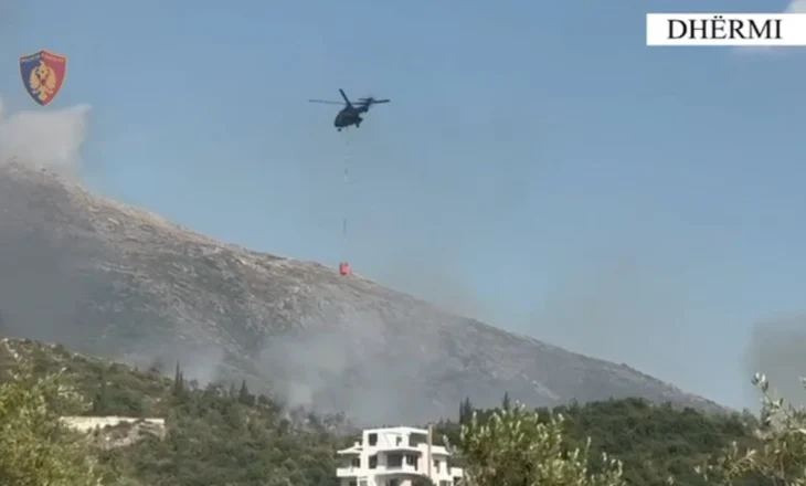 Fire continues to burn near national park Qafa Llogara, more firefighting forces required