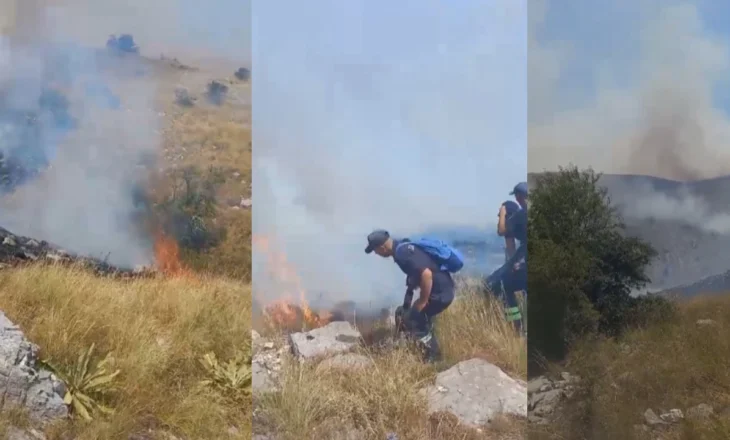 Flakët po i drejtoheshin Gjirokastrës, shuhet pas 7 orësh zjarri në Sopot