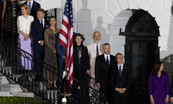 PM Rama near Biden and Stoltenberg at the NATO anniversary dinner in Washington