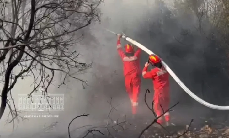 Zjarr masiv në Dropull/ Zjarrfikëset dhe Forcat e Armatosura në terren, ndërhyrje nga ajri për fikjen e flakëve