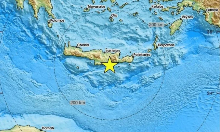 Greqia nuk gjen qetësi, lëkundje tërmeti në zonën e Kretës