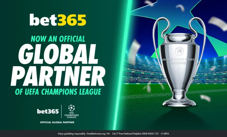 Kompania Bet365 bëhet sponsor i Champions League, në Shqipëri bastet sportive mbahen të bllokuara